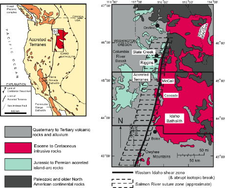 location and geology map